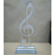 Music Glass Award Cup Medal